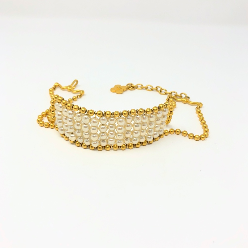 Vintage Rare Karl Lagerfeld Pearl Choker